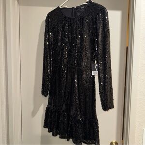 Simply Vera Vera Wang Black Sequin Women’s Dress